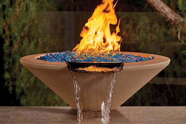 Fountain Fire Pit Installation Fountain Fire Pit Installation